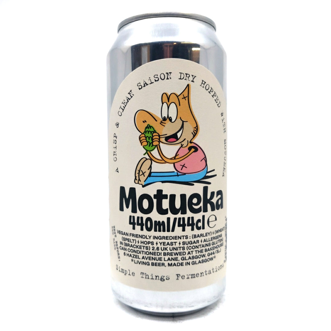 Simple Things Fermentations Saison Motueka 6.0% (440ml can)-Hop Burns & Black