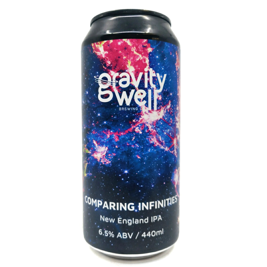 Gravity Well Comparing Infinities New England IPA 6.5% (440ml can)-Hop Burns & Black