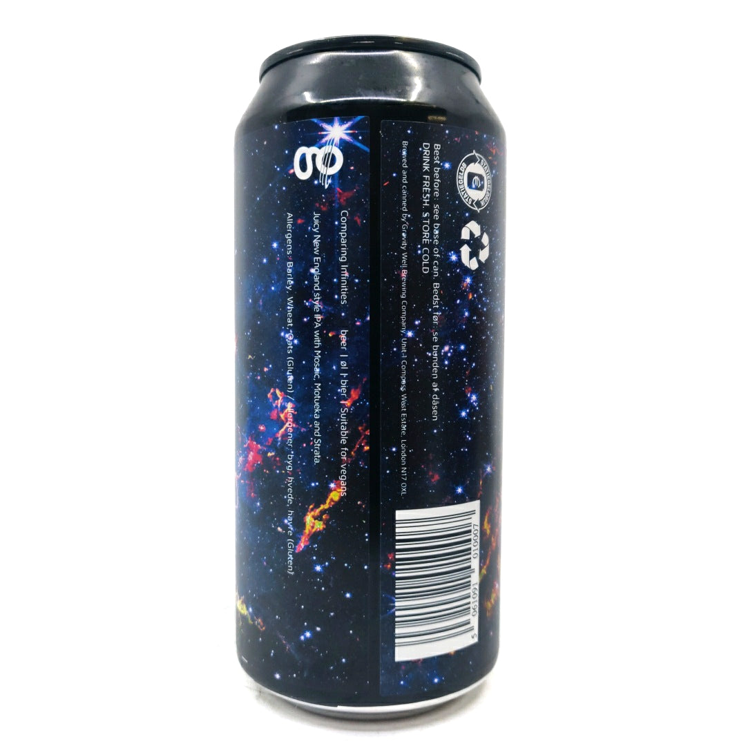 Gravity Well Comparing Infinities New England IPA 6.5% (440ml can)-Hop Burns & Black