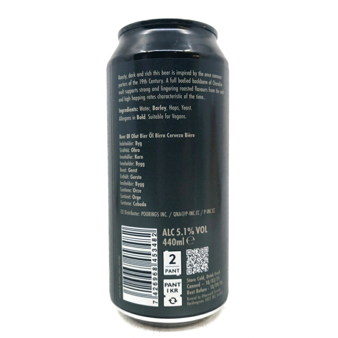 Otherworld Nyx Porter 5.1% (440ml can)-Hop Burns & Black