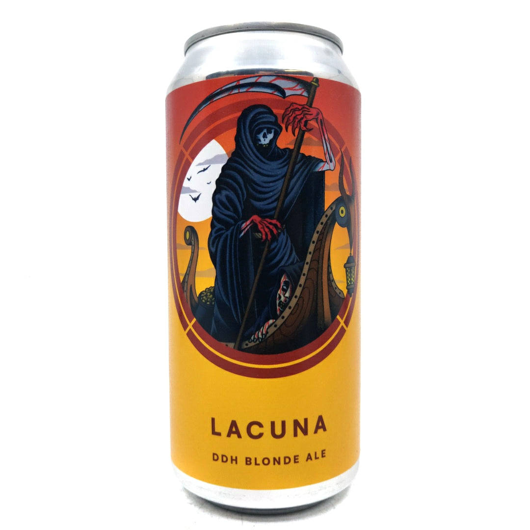 Otherworld Lacuna DDH Blonde Ale 6.5% (440ml can)-Hop Burns & Black