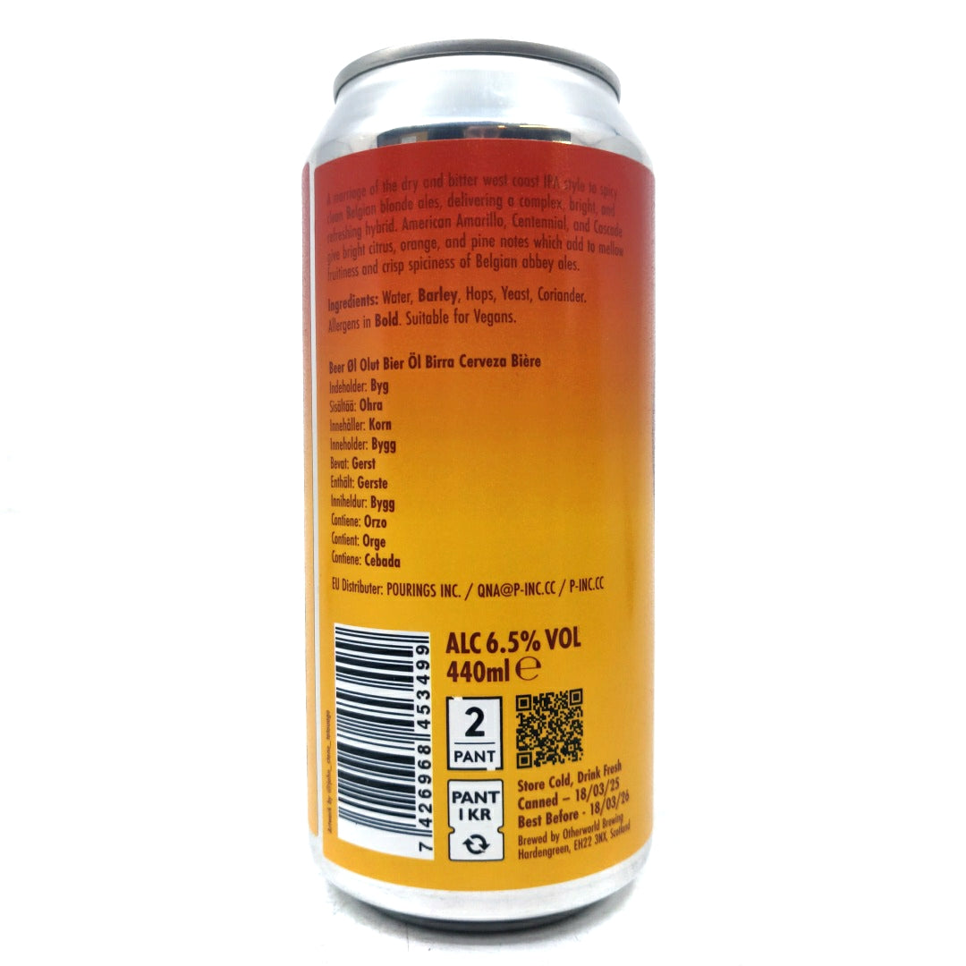 Otherworld Lacuna DDH Blonde Ale 6.5% (440ml can)-Hop Burns & Black