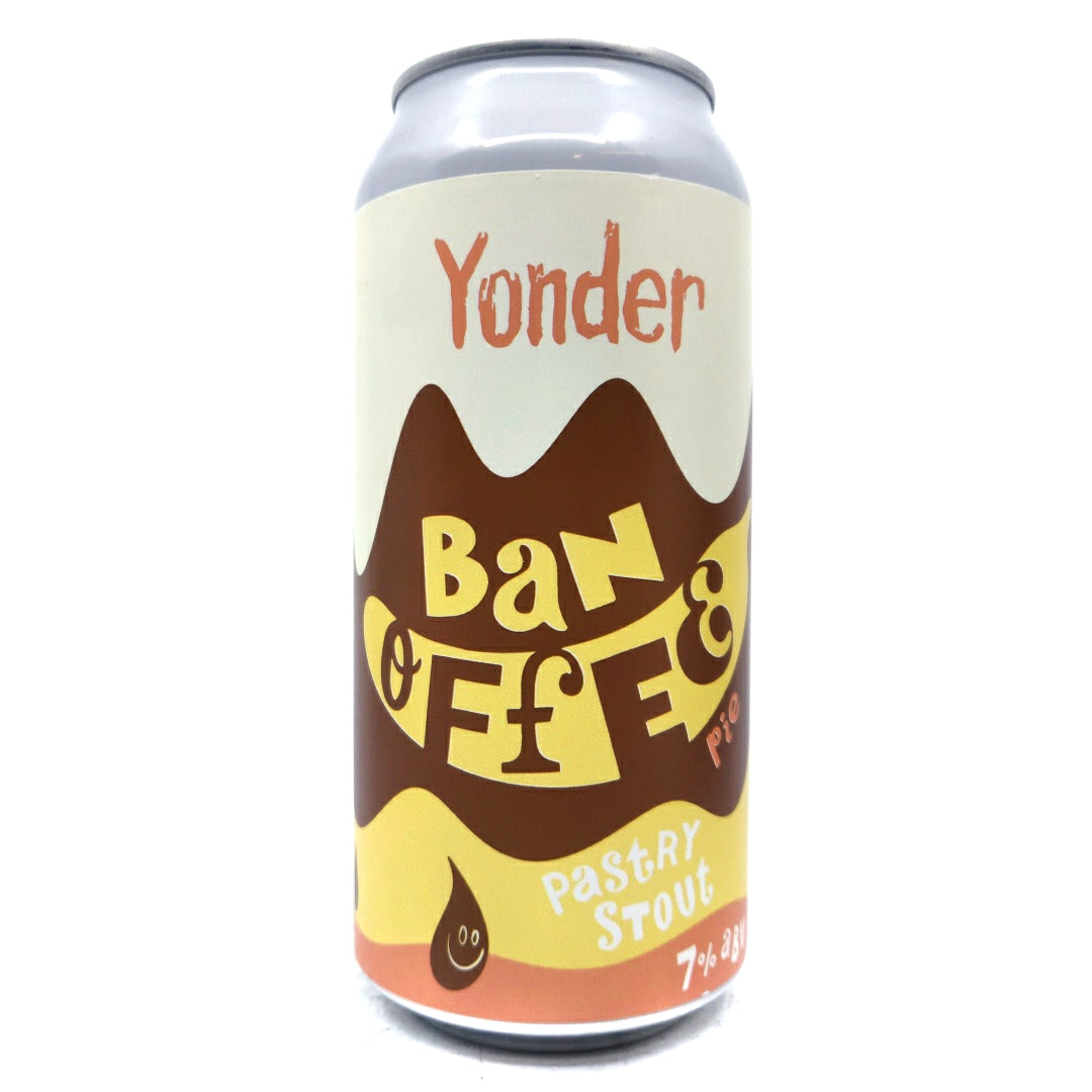 Yonder Banoffee Pie Pastry Stout 7% (440ml can)-Hop Burns & Black