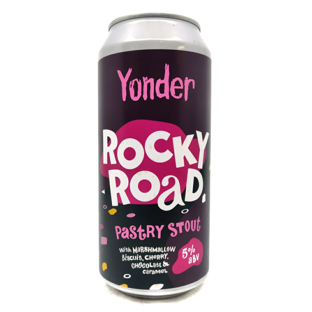 Yonder Rocky Road Pastry Stout 5% (440ml can)-Hop Burns & Black