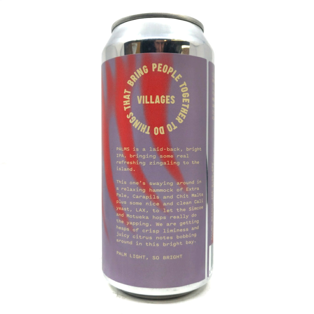 Villages Palms Bright IPA 5.4% (440ml can)-Hop Burns & Black
