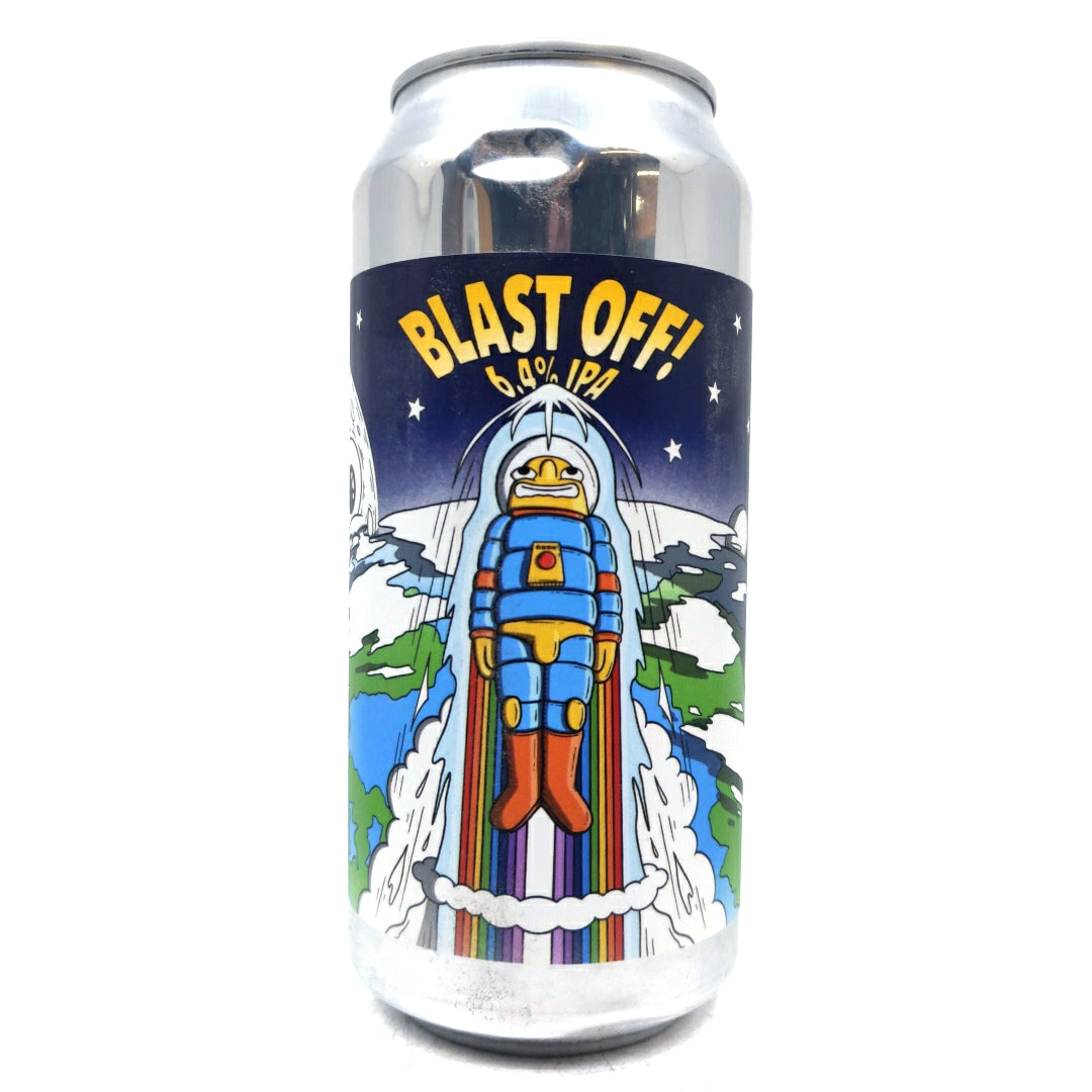 Bluntrock Blast Off IPA 6.4% (440ml can)-Hop Burns & Black
