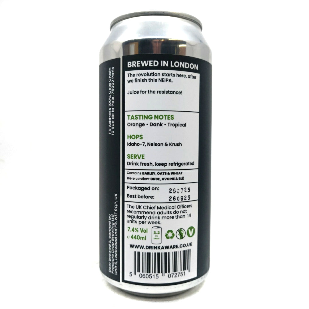 Pressure Drop Piggy Boy Billionaire New England IPA 7.4% (440ml can)-Hop Burns & Black