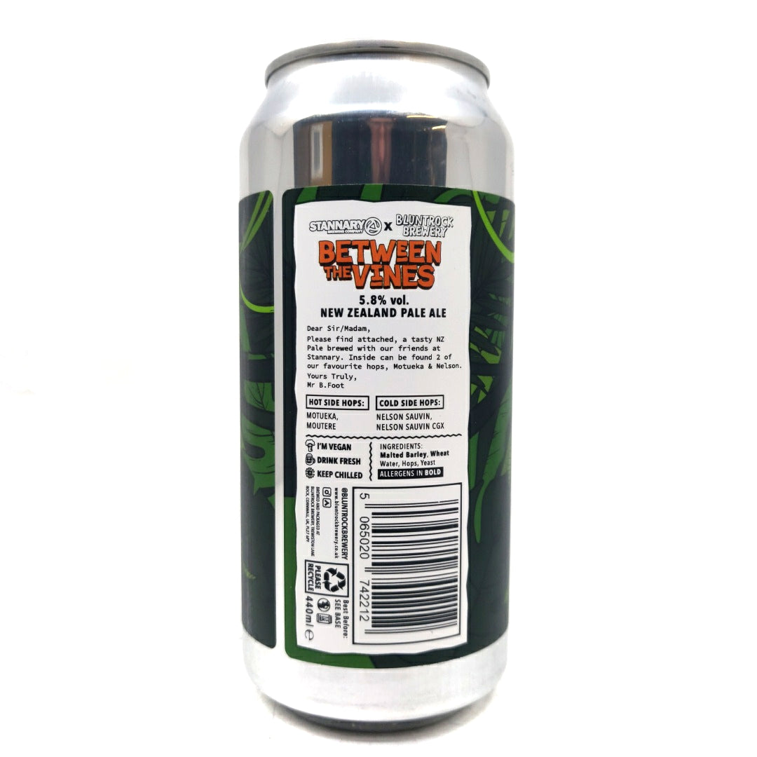 Bluntrock x Stannary Between The Vines Pale Ale 5.8% (440ml can)-Hop Burns & Black