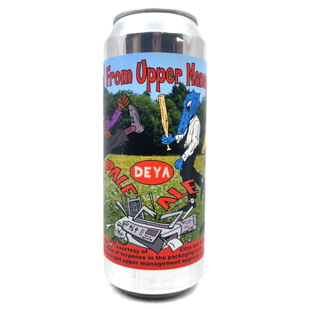 DEYA Approval From Upper Management Pale Ale 5.2% (500ml can)-Hop Burns & Black