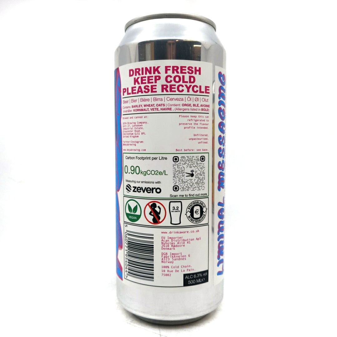 DEYA Liminal Messaging IPA 6.3% (500ml can)-Hop Burns & Black