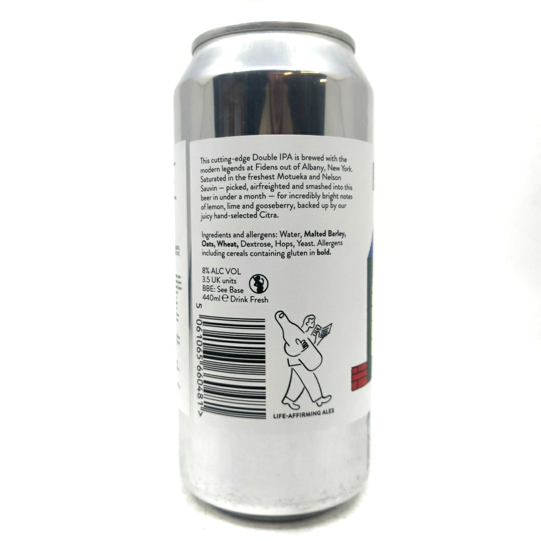 Beak Brewery x Fidens Somewhere Double IPA 8% (440ml can)-Hop Burns & Black