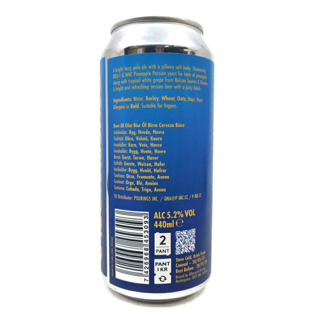 Otherworld Baleen Hazy Pale Ale 5.2% (440ml can)-Hop Burns & Black