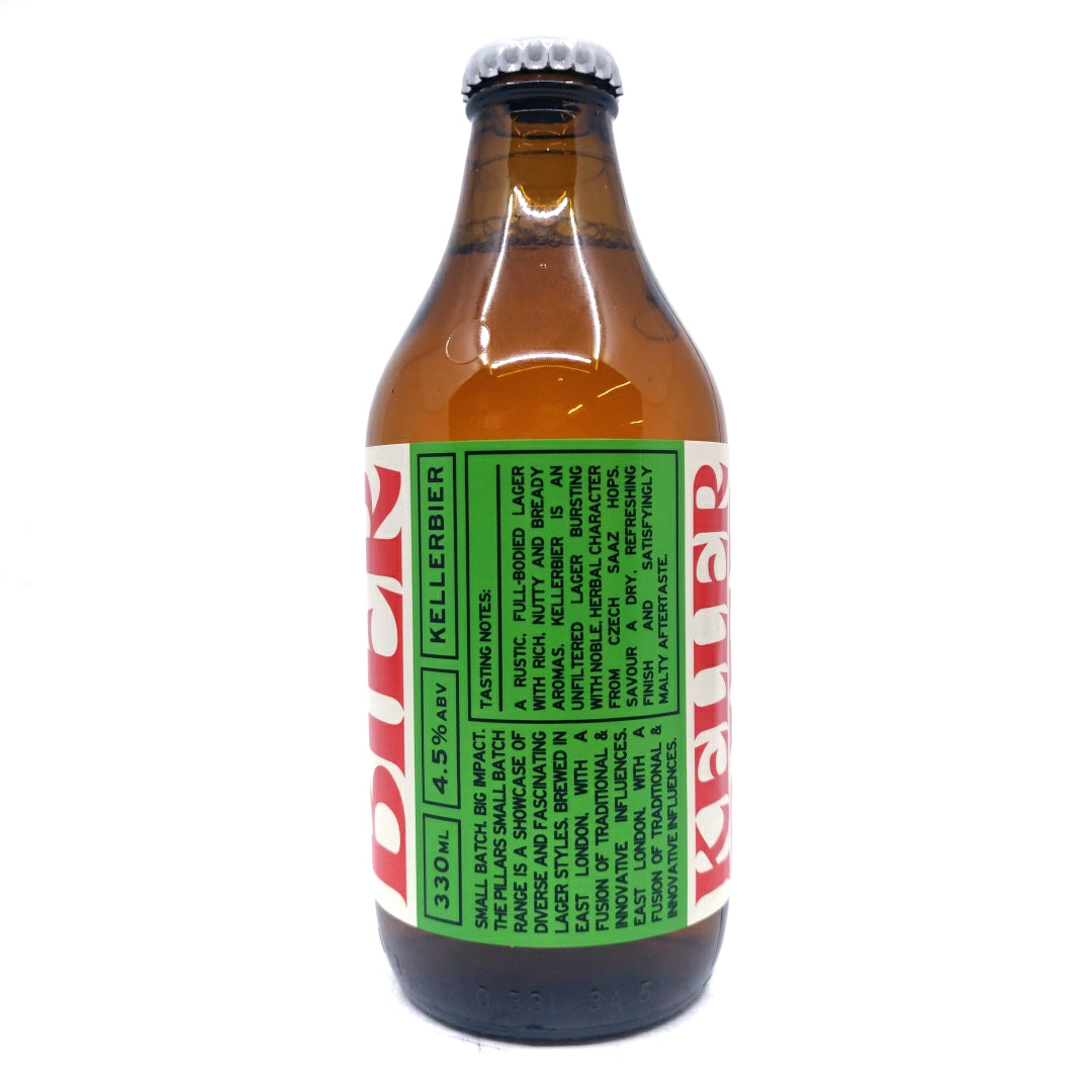 Pillars Kellerbier 4.5% (330ml)-Hop Burns & Black