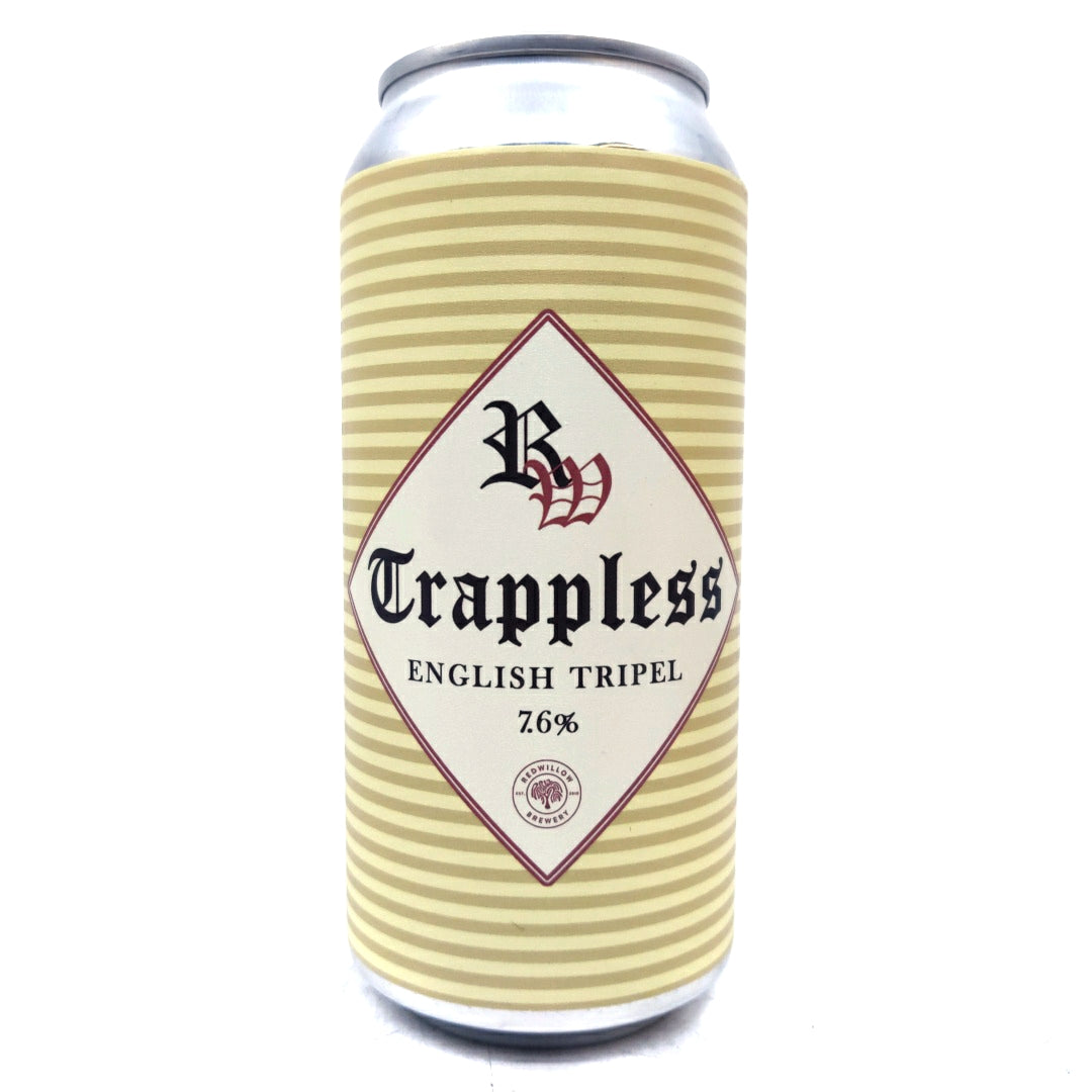 Redwillow Trappless English Tripel 7.6% (440ml can)-Hop Burns & Black