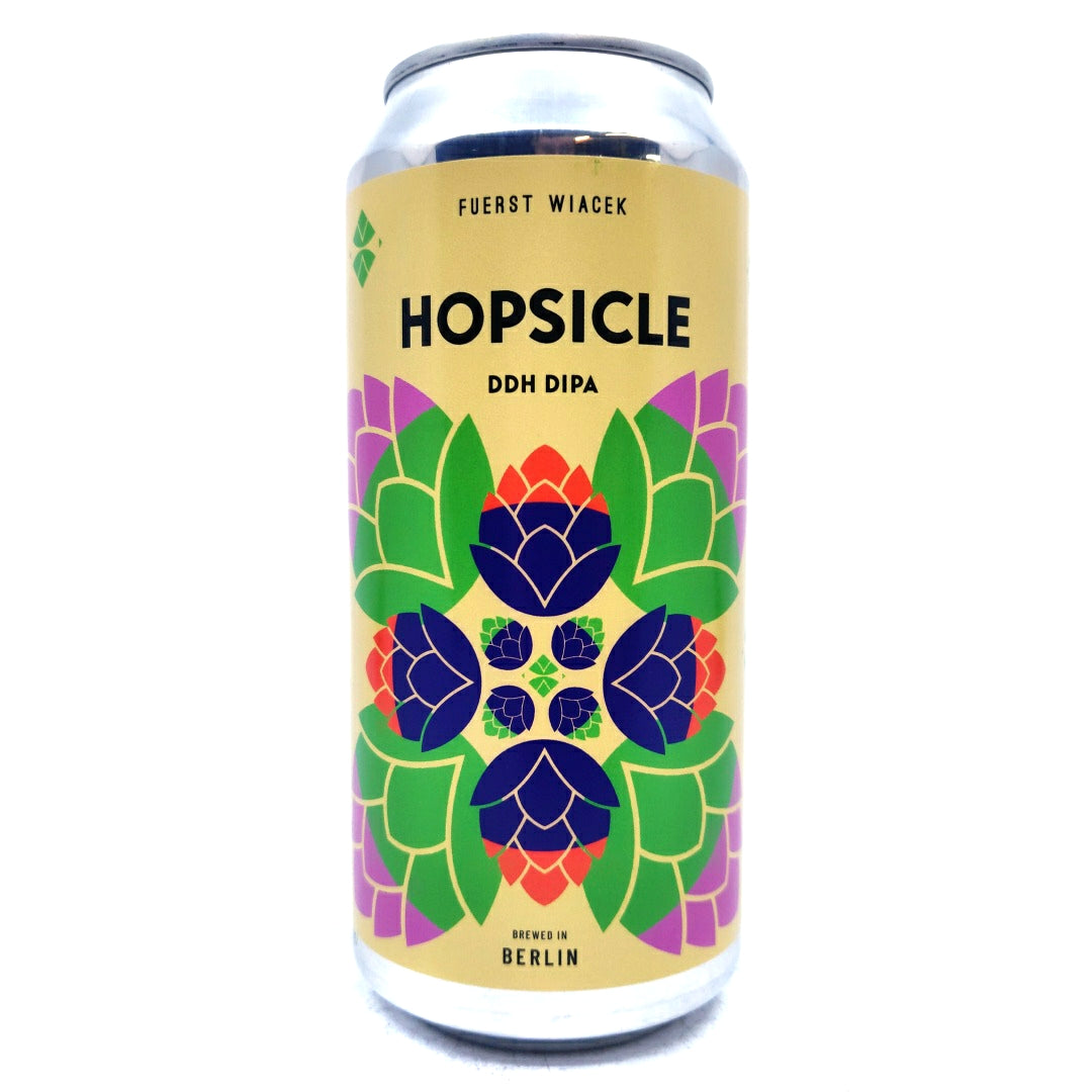 Fuerst Wiacek x Verdant Hopsicle Double IPA 8% (440ml can)-Hop Burns & Black