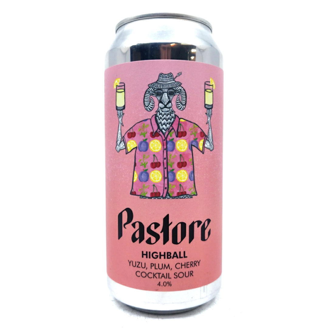 Pastore Highball Cocktail Sour 4% (440ml can)-Hop Burns & Black