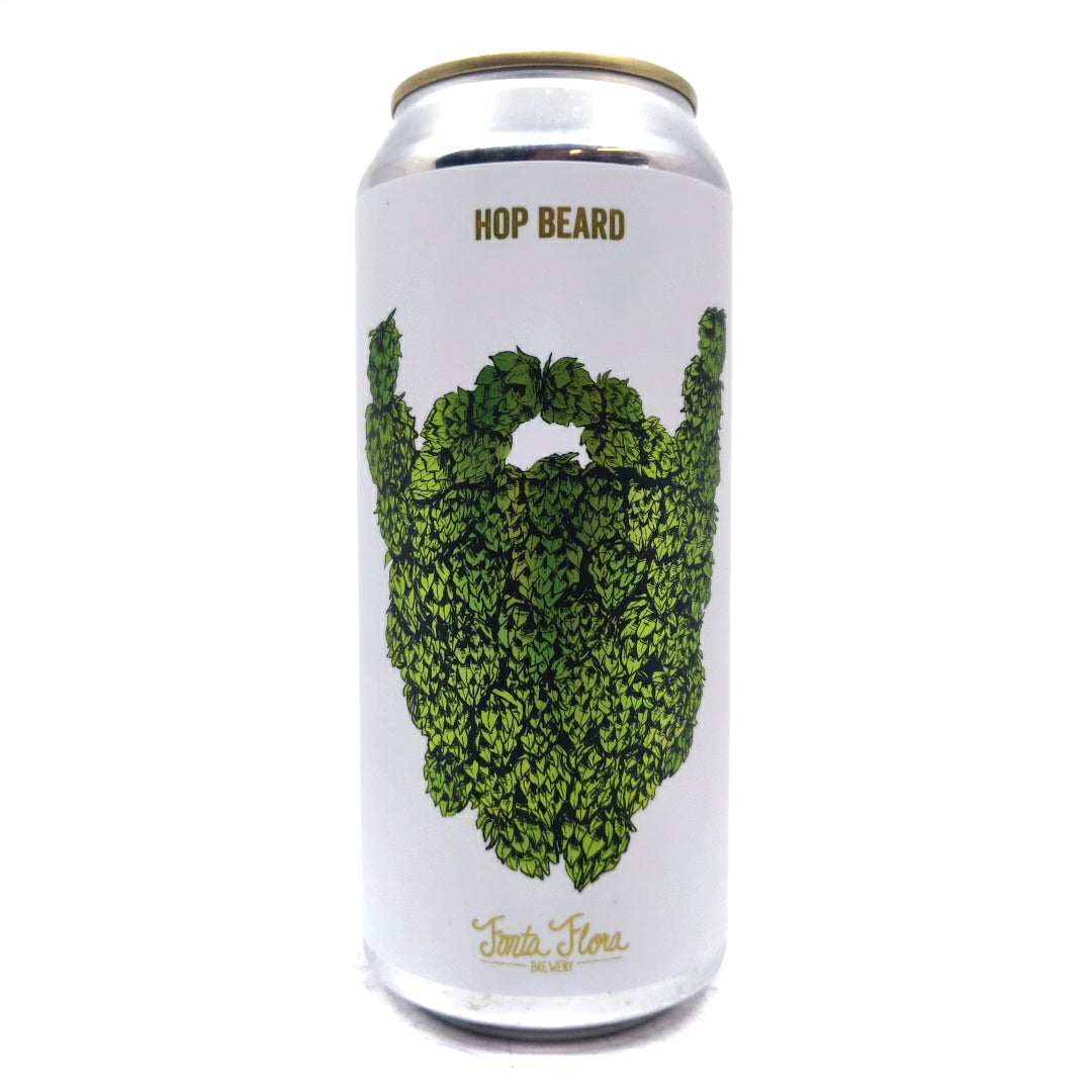 Fonta Flora Hop Beard West Coast IPA 7% (473ml can)-Hop Burns & Black