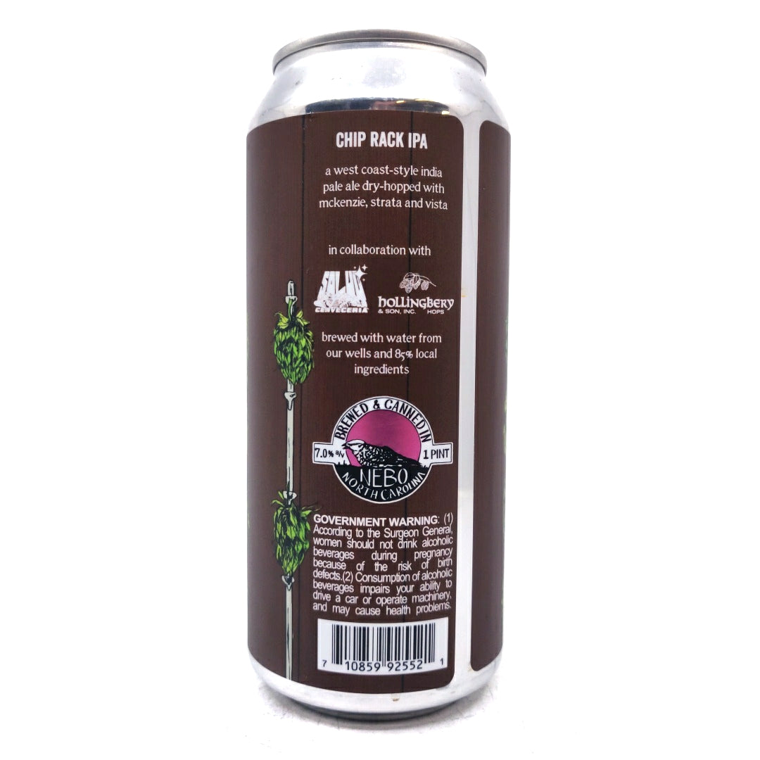 Fonta Flora Chip Rack West Coast IPA 7% (473ml can)-Hop Burns & Black