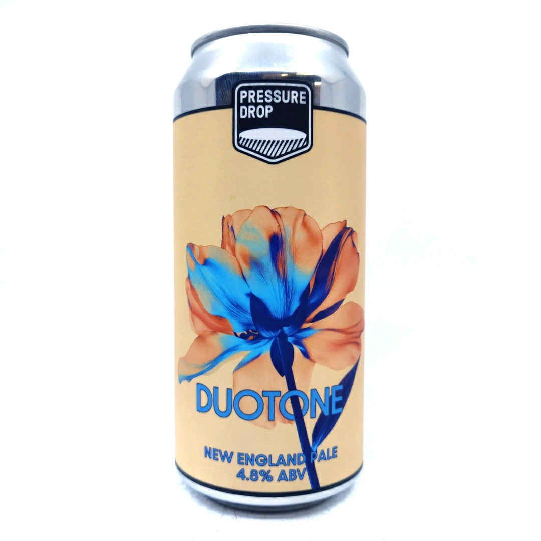 Pressure Drop Duotone New England Pale Ale 4.8% (440ml can)-Hop Burns & Black
