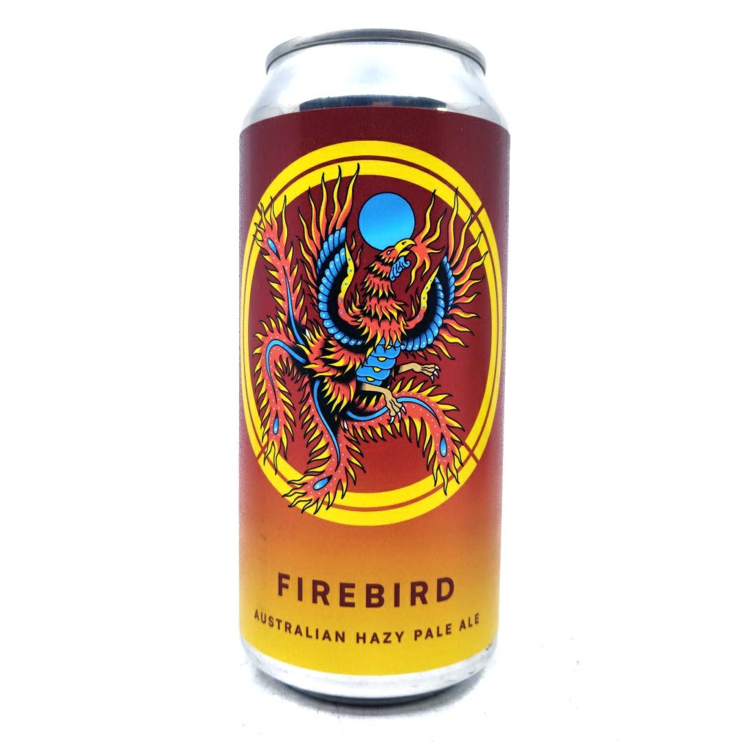 Otherworld Firebird Hazy Pale Ale 4.2% (440ml can)-Hop Burns & Black