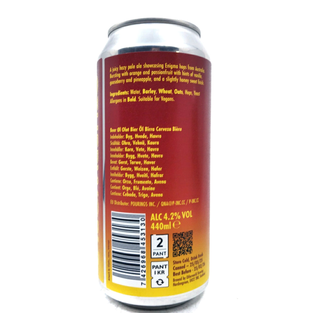 Otherworld Firebird Hazy Pale Ale 4.2% (440ml can)-Hop Burns & Black