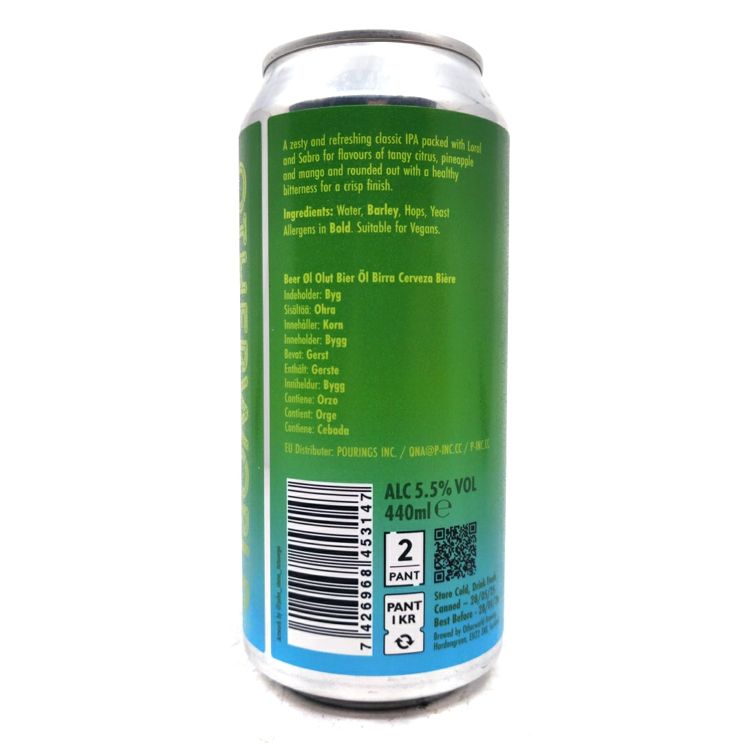 Otherworld Papillon IPA 5.5% (440ml can)-Hop Burns & Black