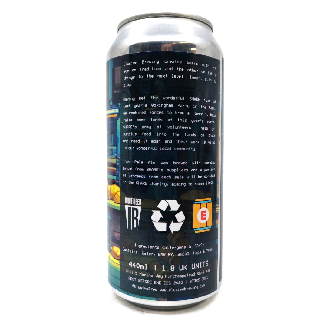 Elusive Brewing Baked Pale Ale 4% (440ml can)-Hop Burns & Black