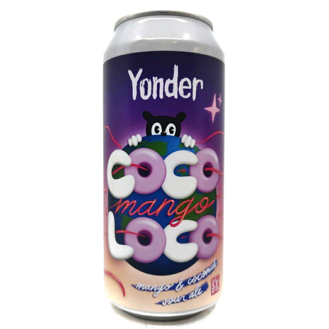 Yonder Coco Mango Loco Pastry Sour 5.5% (440ml can)-Hop Burns & Black