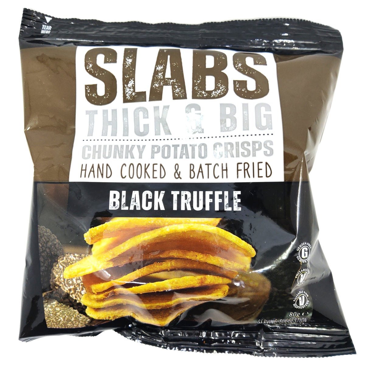 Slabs Black Truffle Chunky Potato Crisps (80g) Buy Online at Hop