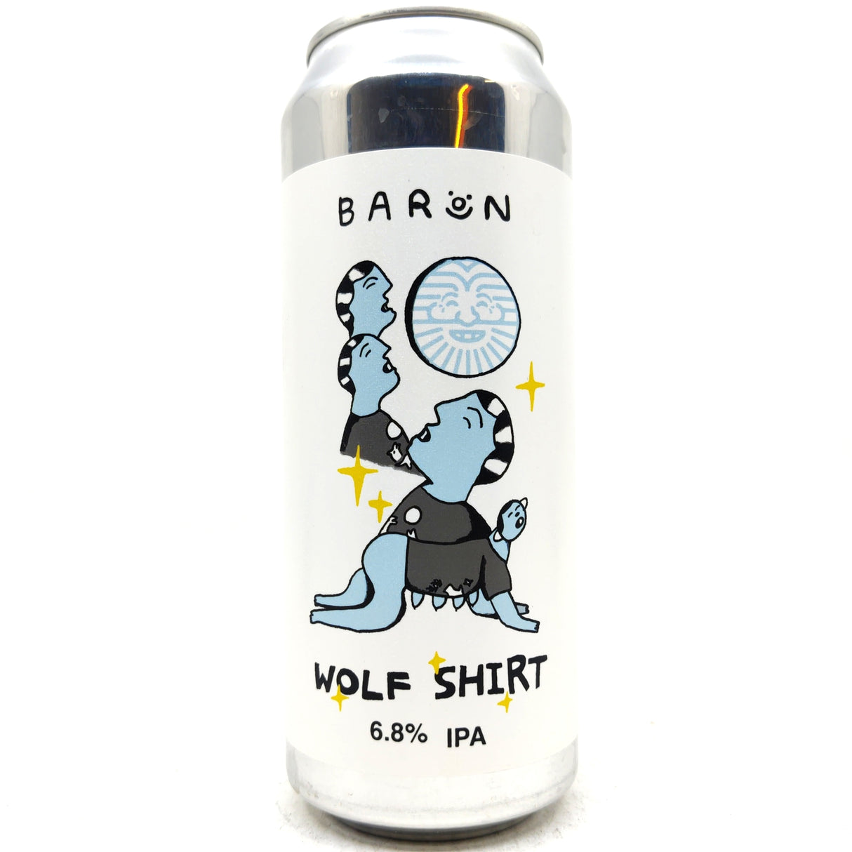 Baron Brewing x Sureshot Wolf Shirt IPA 6.8% (500ml can)-Hop Burns & Black