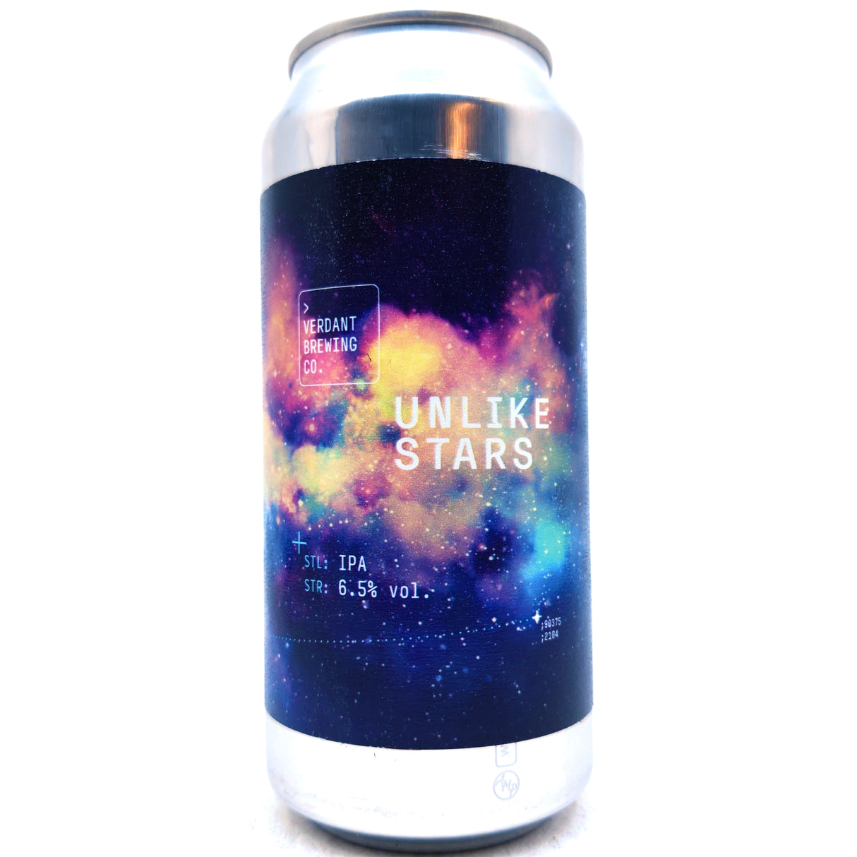 Verdant Unlike Stars Mosaic & Galaxy IPA 7.2% (440ml can)-Hop Burns & Black