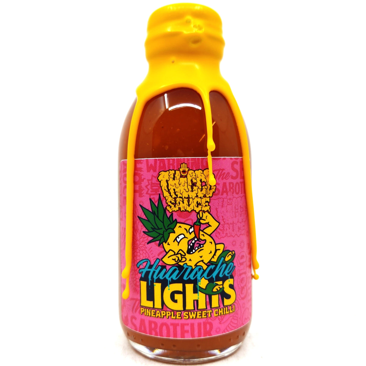 Thiccc Sauce Huarache Lights Pineapple & Cayenne Sweet Chilli Hot Sauce (150ml)-Hop Burns & Black