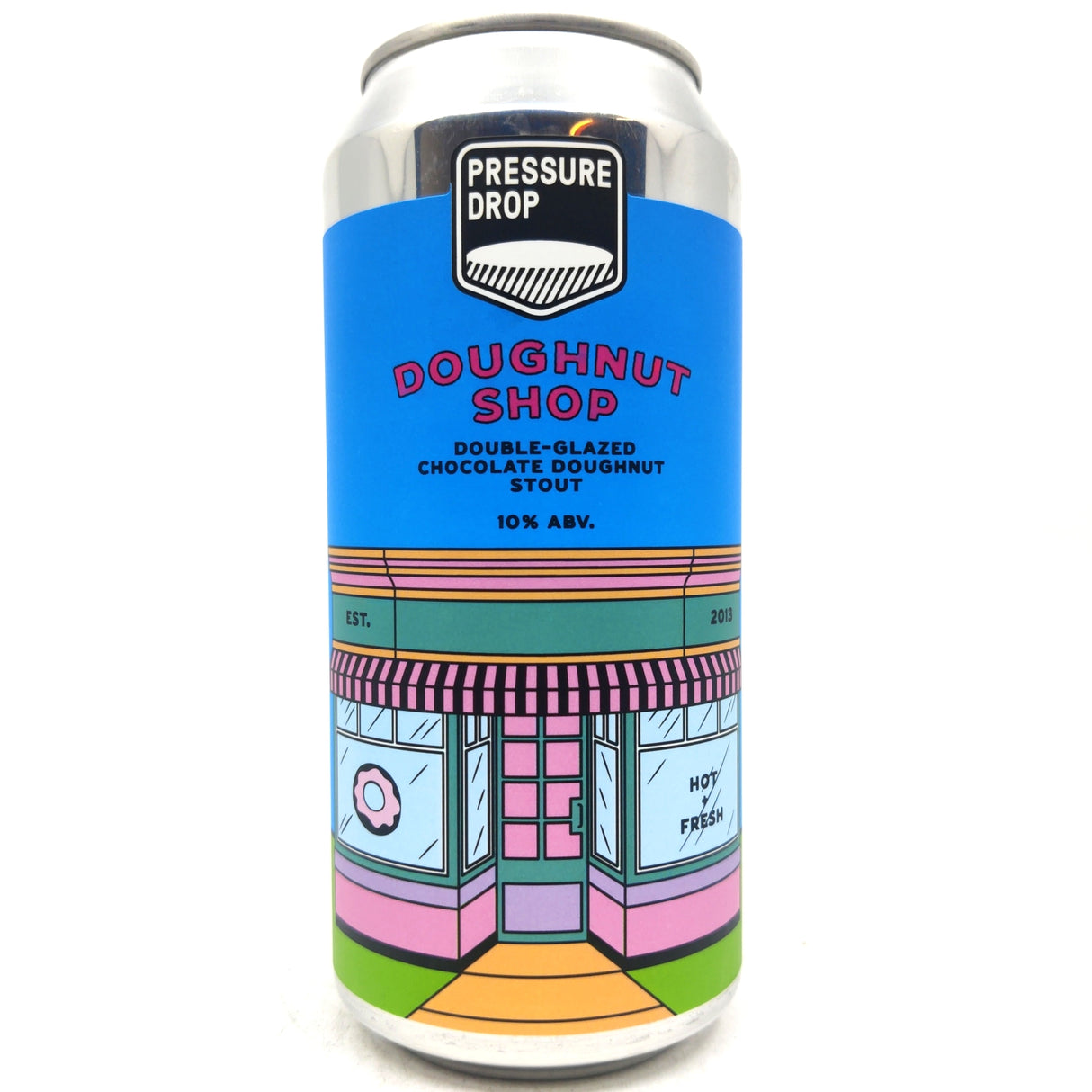 Pressure Drop Doughnut Shop Double Glazed Chocolate Doughnut Stout 10% (440ml can)-Hop Burns & Black