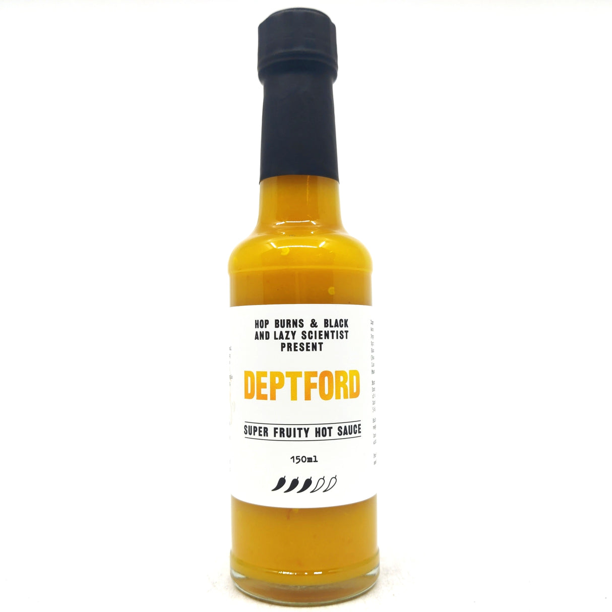 Hop Burns & Black x Lazy Scientist Sauce Co Deptford Hot Sauce (150ml)-Hop Burns & Black