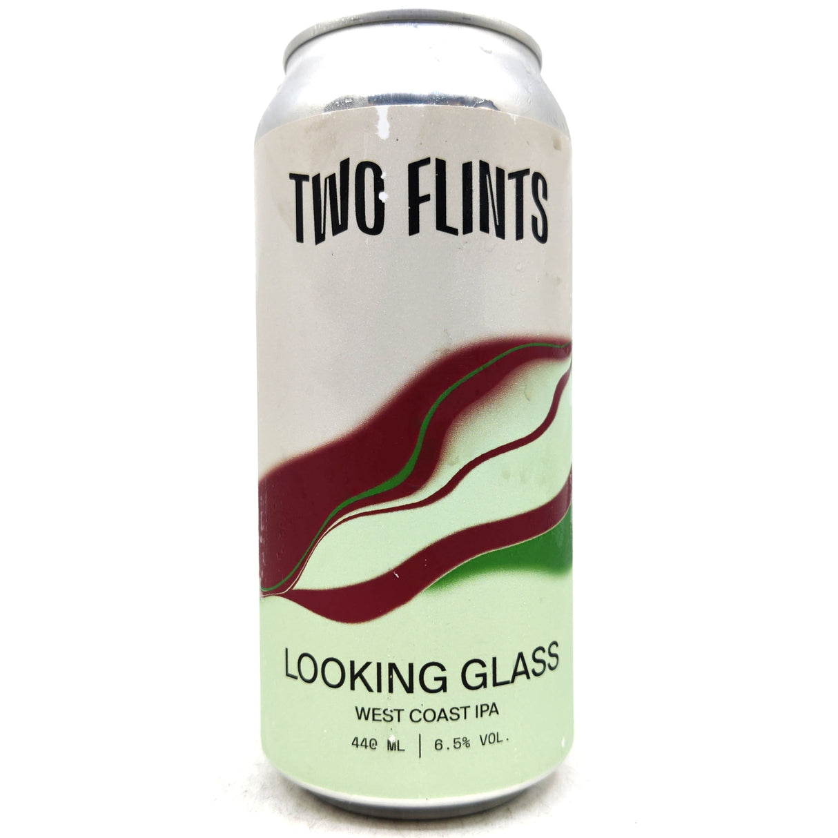 Two Flints Looking Glass West Coast IPA 6.5% (440ml can)-Hop Burns & Black