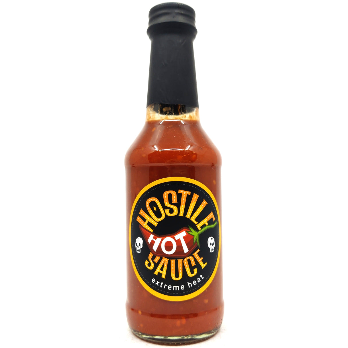 Hostile Hot Sauce Extreme Heat (250ml)-Hop Burns & Black