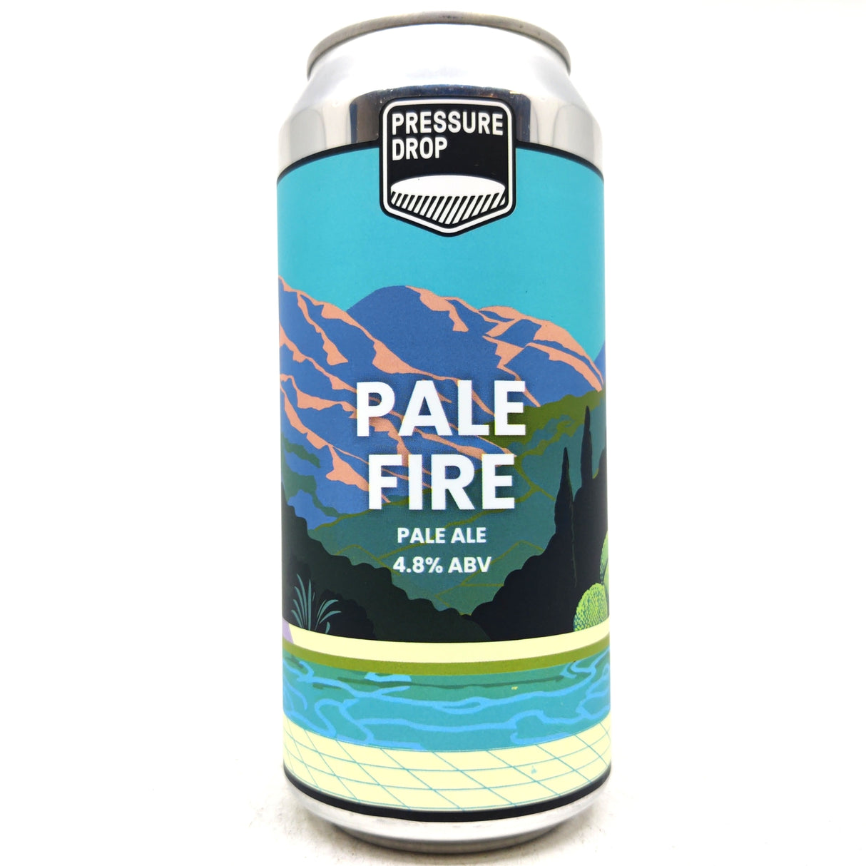 Pressure Drop Pale Fire Pale Ale 4.8% (440ml can)-Hop Burns & Black