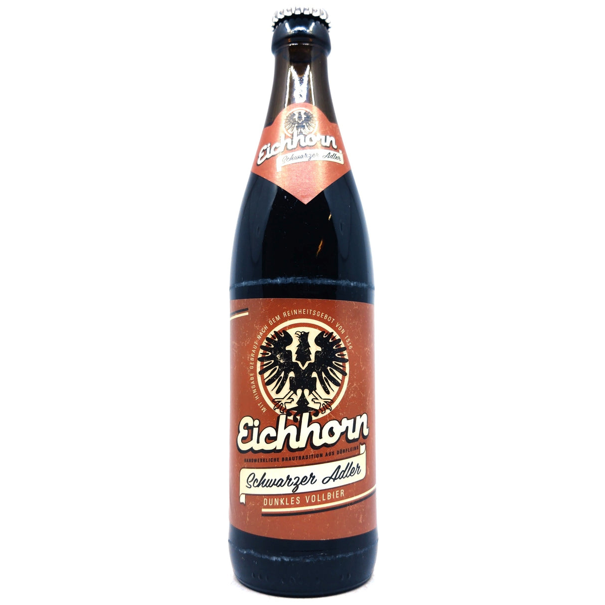 Eichhorn Schwarzer Adler Dark Lager 6% (500ml)-Hop Burns & Black