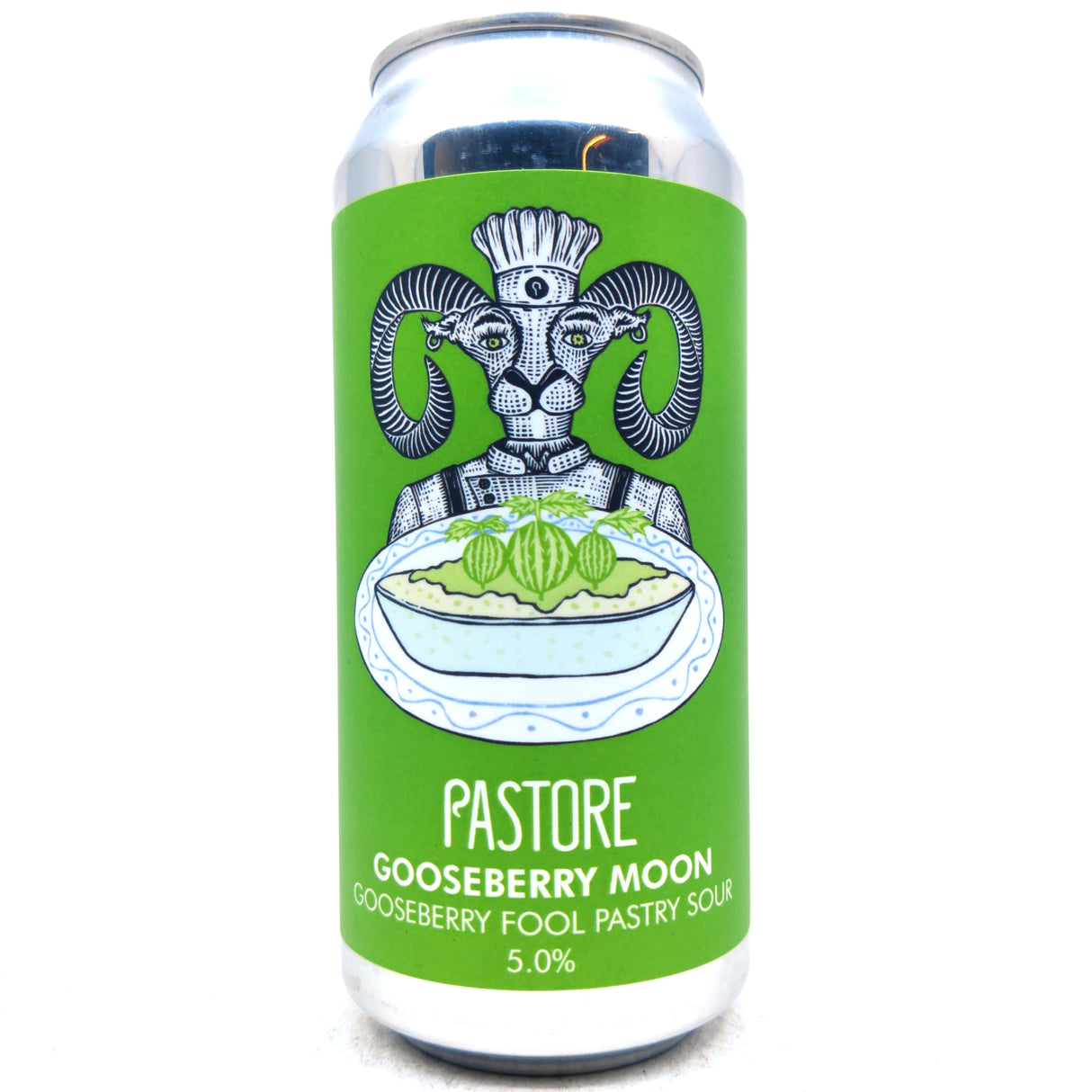 Pastore Gooseberry Moon Sour 5% (440ml can)-Hop Burns & Black