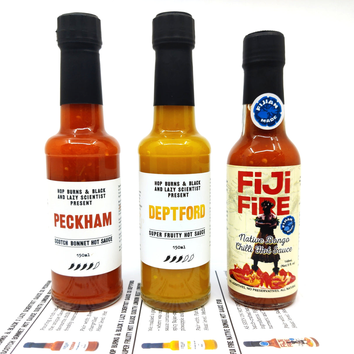 12 month bi-monthly (6 boxes) pre-paid Burns Box GIFT hot sauce subscription-Hop Burns & Black