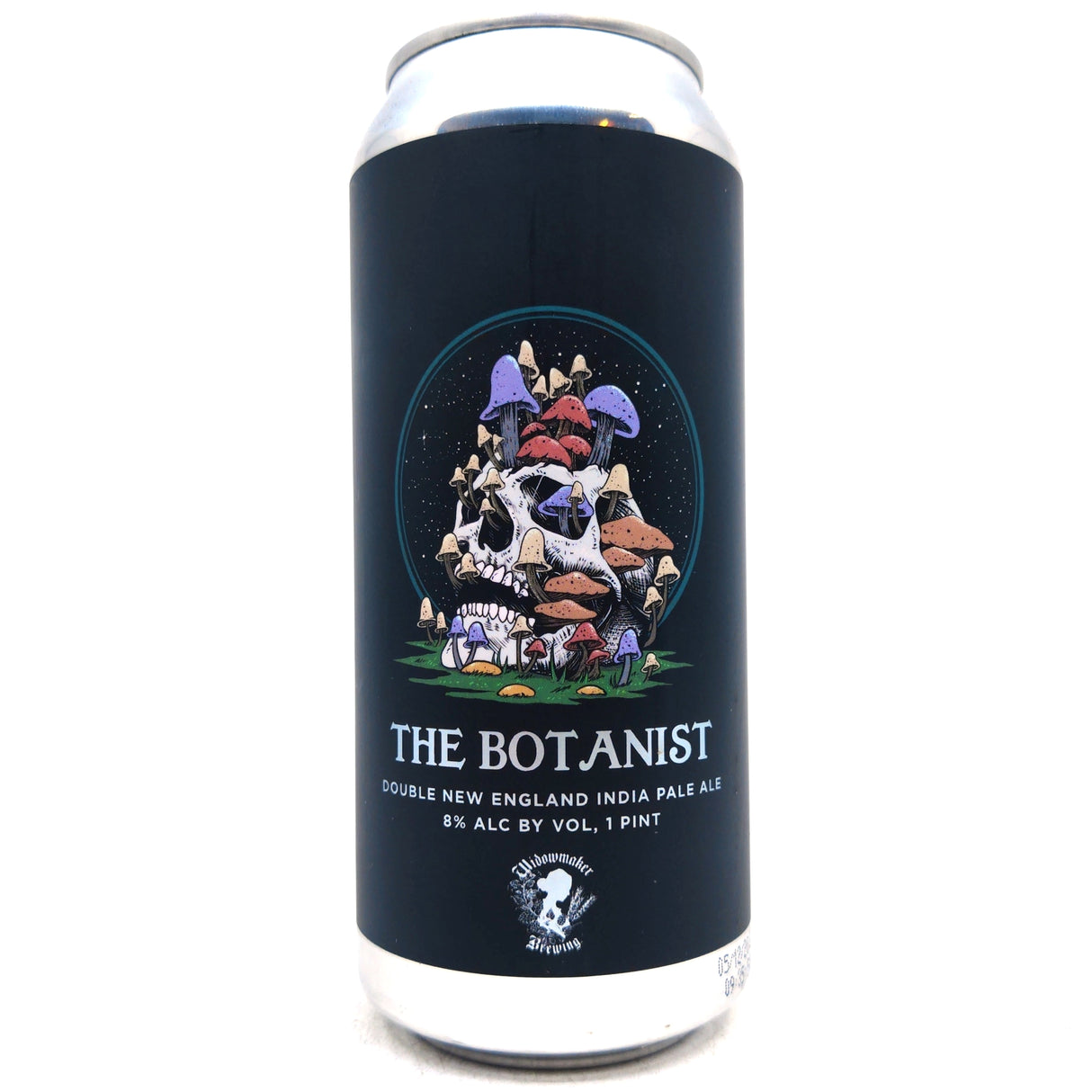 Widowmaker The Botanist Double IPA 8% (473ml can)-Hop Burns & Black