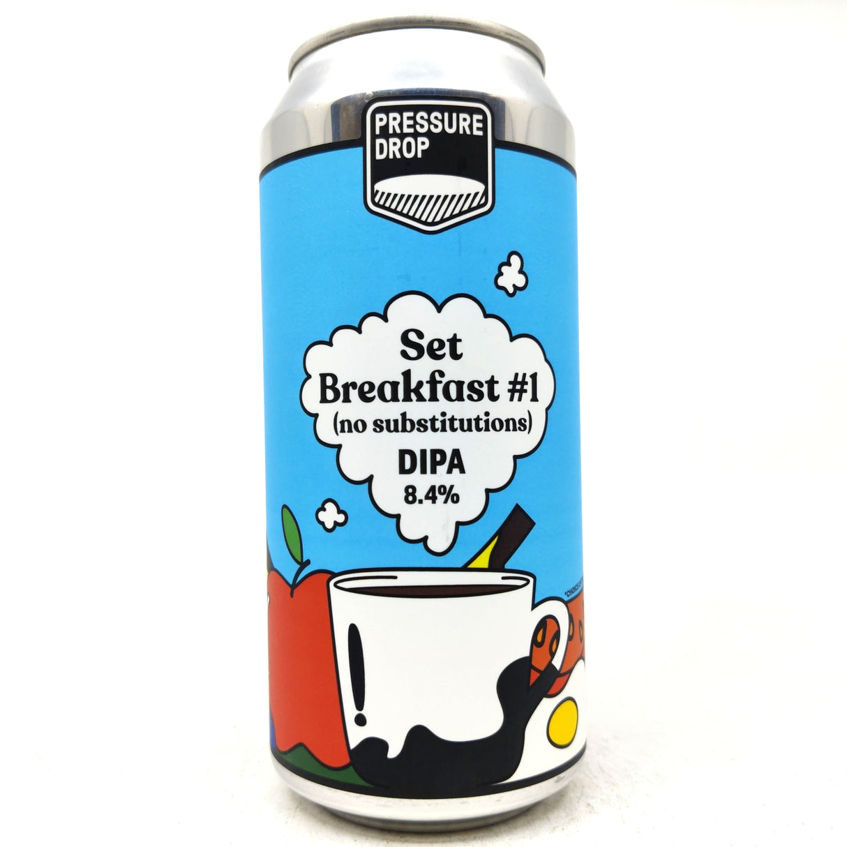 Pressure Drop Set Breakfast Double IPA 8.5% (440ml can)-Hop Burns & Black