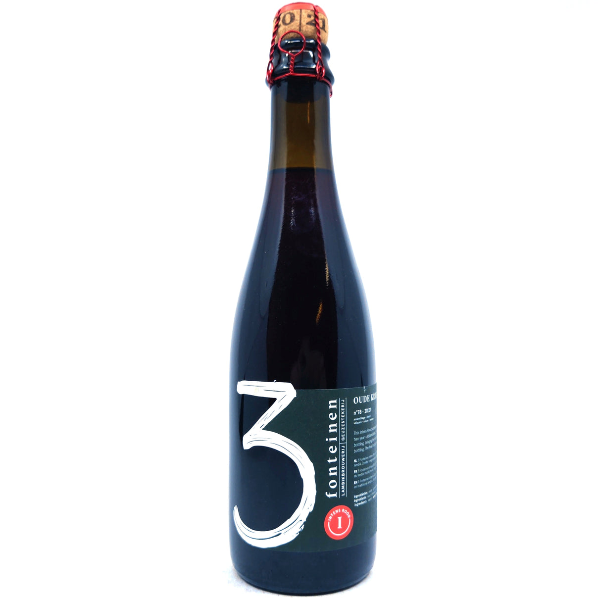 3 Fonteinen Oude Kriek Intens Rood 6.8% (375ml)-Hop Burns & Black