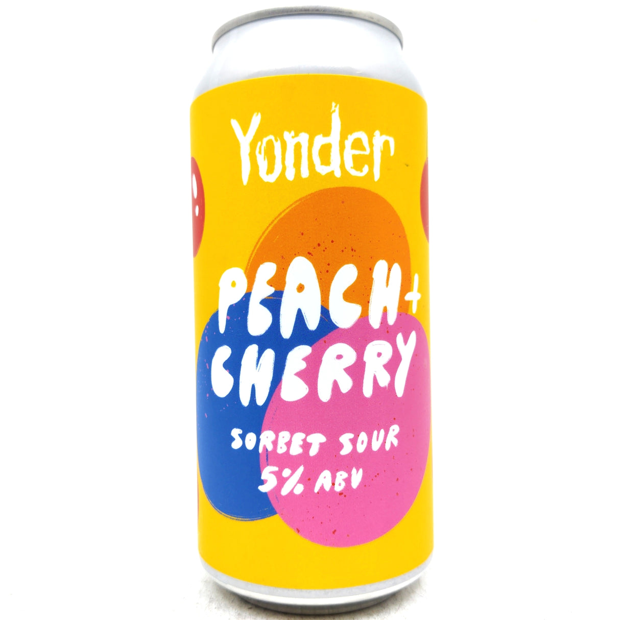 Yonder Peach & Cherry Sorbet Sour 5% (440ml can)-Hop Burns & Black