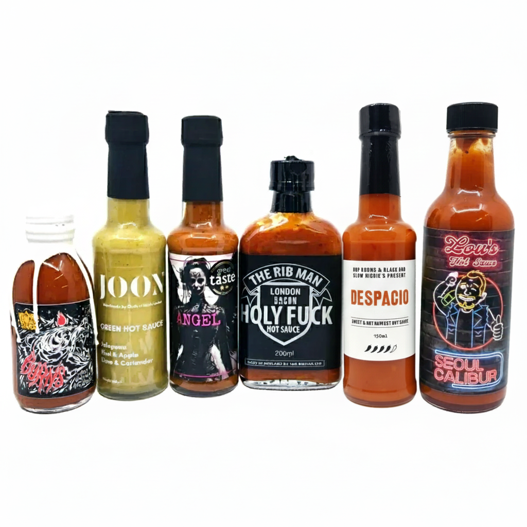 Taste of UK Sauce Pack (6 sauces)-Hop Burns & Black
