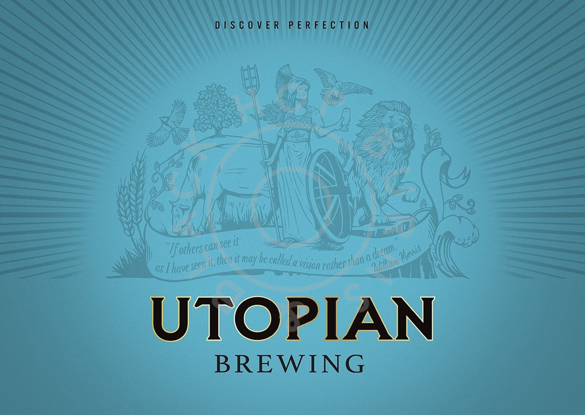 Utopian x Yeastie Boys Other World Extra Special Bitter 5.4% (440ml can)-Hop Burns & Black