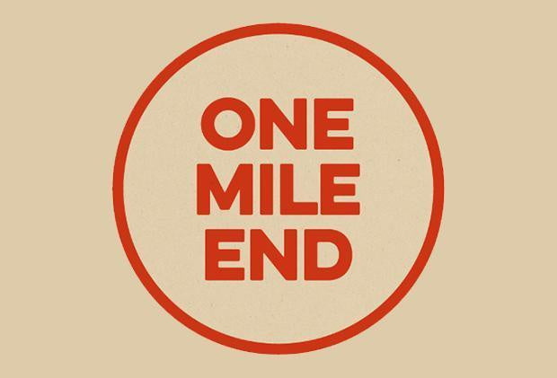 One Mile End Blood Orange Wheat DIPA 6.5% (440ml can)-Hop Burns & Black