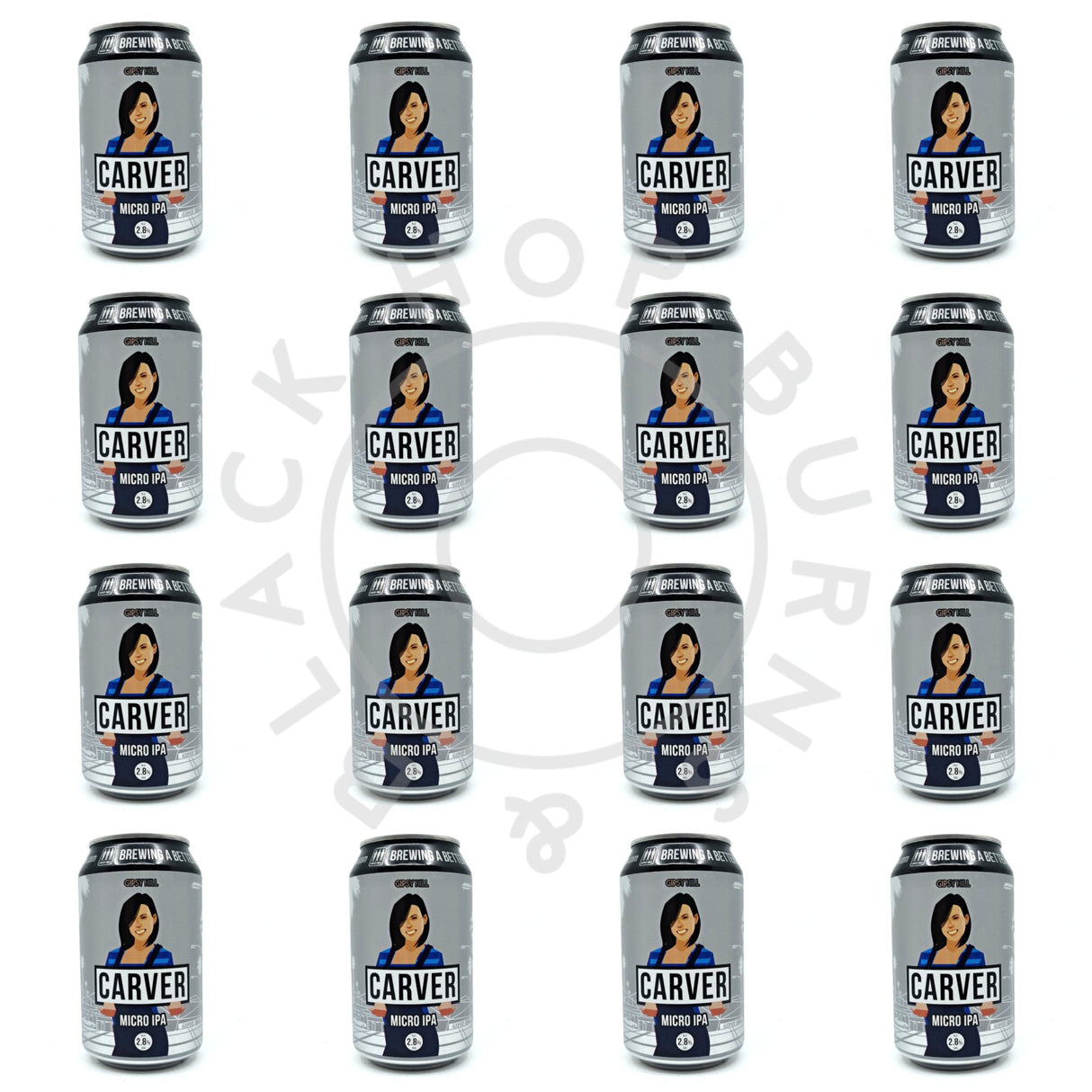 Gipsy Hill Carver Micro IPA 2.8% CASE (24 x 330ml can)-Hop Burns & Black
