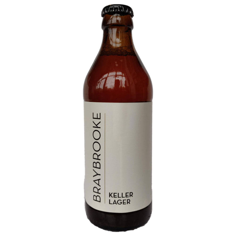 Braybrooke Keller Lager 4.8% (330ml)-Hop Burns & Black