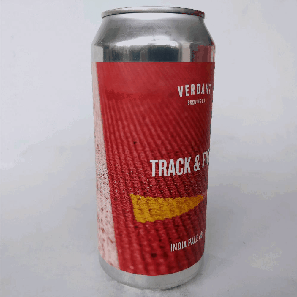 Verdant Track & Field IPA 7.2% (440ml can)-Hop Burns & Black
